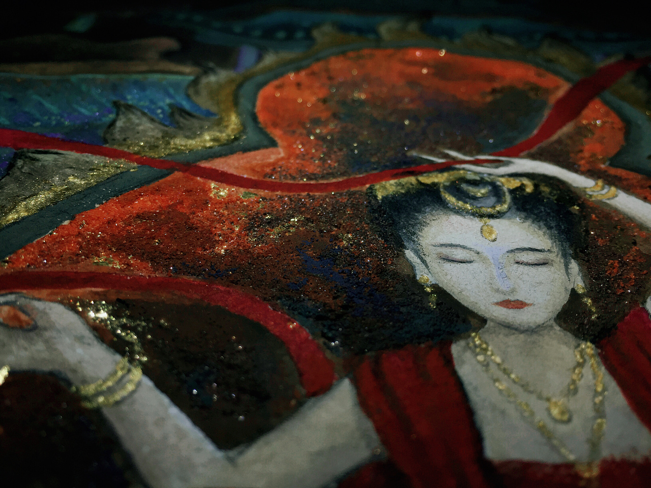 敦煌彩绘主要颜料_敦煌彩绘用的颜料是什么颜料_敦煌用什么颜料绘制