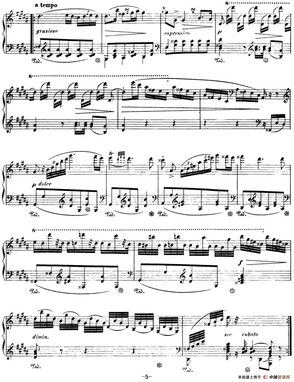 肖邦简介_简介肖邦《玛祖卡》第五首_简介肖邦《圆舞曲》第十号